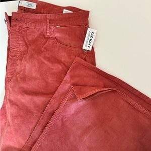 Higher high-waisted flare corduroy pants women